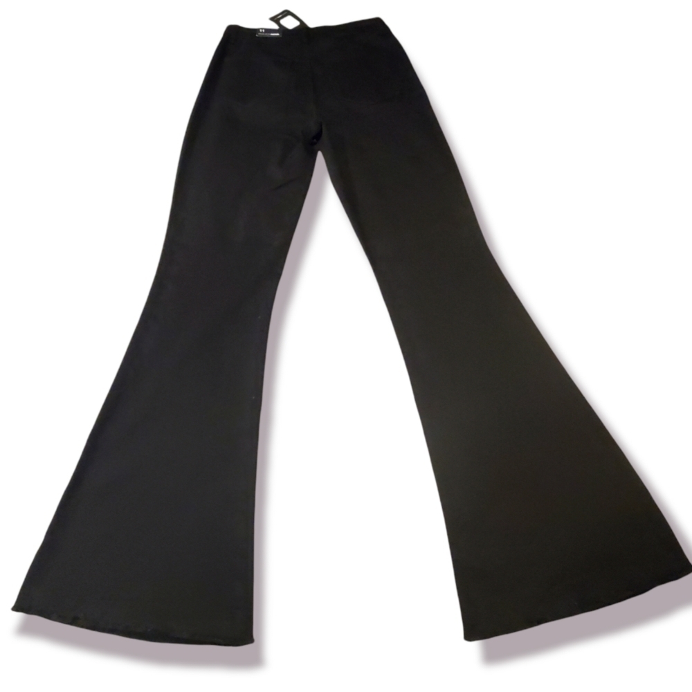 Nwt Fashion Nova Valentina High-Rise Flair Black Jeans - Picture 4 of 11